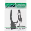 Maitinimo ilginimo laidas InLine 16681S — H03VVH2-F, CEE7/16 kištukas į CEE7/16 lizdą, 1 m, 250 V 2,5 A, juodas