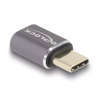 DeLOCK USB Adapter USB-C (vyriškas) į USB-C (moteriškas) 40 Gbps PD 3.0 100 W 8K 60 Hz metalinis