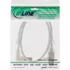 InLine USB 2.0 kabelis kairėn lenktas Type A kištukas / B kištukas permatomas 0,5 m