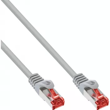 InLine Patch Laidas S/FTP PiMF Cat.6 250MHz varis be halogenų pilkas 20m