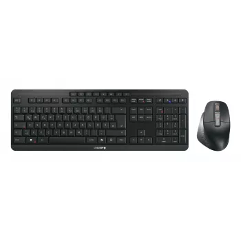 CHERRY Stream Desktop Ultimate klaviatūra ir pelė, namų/biuro, USB + RF belaidis + Bluetooth, QWERTZ, juoda