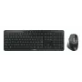 CHERRY Stream Desktop Ultimate klaviatūra ir pelė, namų/biuro, USB + RF belaidis + Bluetooth, QWERTZ, juoda