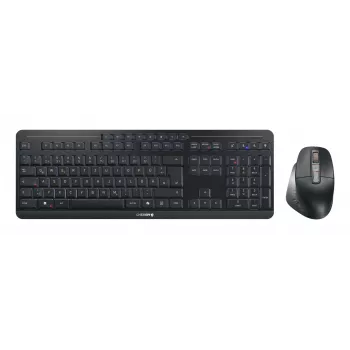 CHERRY Stream Desktop Ultimate klaviatūra ir pelė, namų/biuro, USB + RF belaidis + Bluetooth, QWERTZ, juoda
