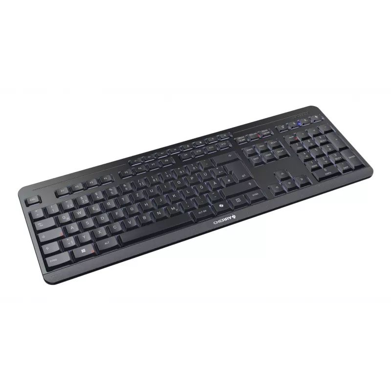 CHERRY Stream Desktop Ultimate klaviatūra ir pelė, namų/biuro, USB + RF belaidis + Bluetooth, QWERTZ, juoda