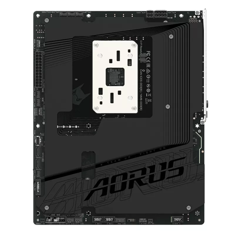 Motininė plokštė GIGABYTE B850 AORUS STEALTH — ATX, Socket AM5, AMD B850, DDR5 iki 8200 MHz (OC), 14+2+2 VRM, 2xPCIe5.0, 2xPCIe4.0 M.2, Wi‑Fi 7, 5GbE