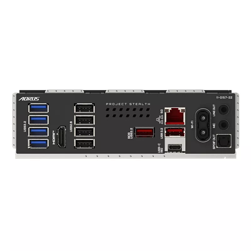 Motininė plokštė GIGABYTE B850 AORUS STEALTH — ATX, Socket AM5, AMD B850, DDR5 iki 8200 MHz (OC), 14+2+2 VRM, 2xPCIe5.0, 2xPCIe4.0 M.2, Wi‑Fi 7, 5GbE