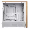 Korpusas Lian Li Lancool 217 Midi Tower – balta su medžiu, ATX/EATX/Micro-ITX, 2x120mm priekyje, 1x140mm gale, 1×3.5 col. + 8×2.5 col.