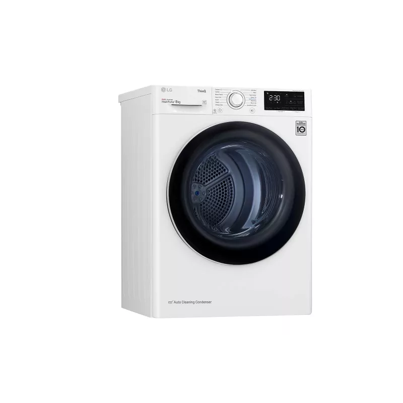 LG RH80V3AV6N džiovinimo mašina Laisvai pastatoma Pakrovimas iš priekio 8 kg Balta
