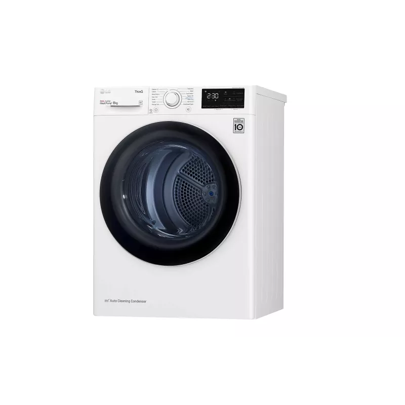 LG RH80V3AV6N džiovinimo mašina Laisvai pastatoma Pakrovimas iš priekio 8 kg Balta