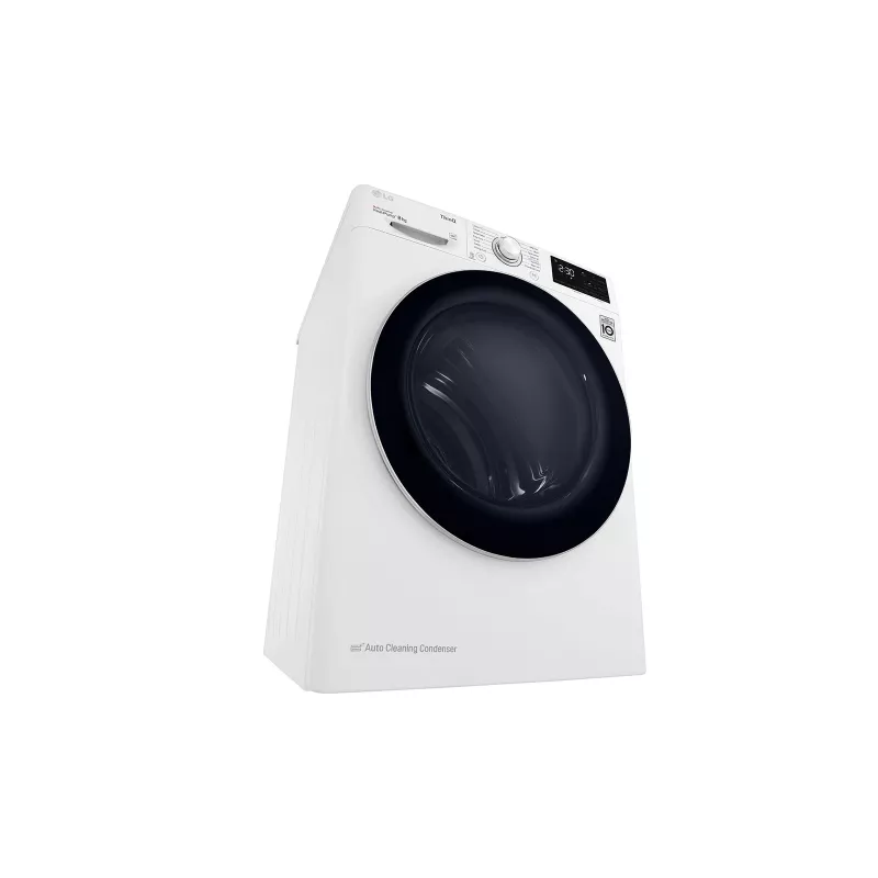 LG RH80V3AV6N džiovinimo mašina Laisvai pastatoma Pakrovimas iš priekio 8 kg Balta