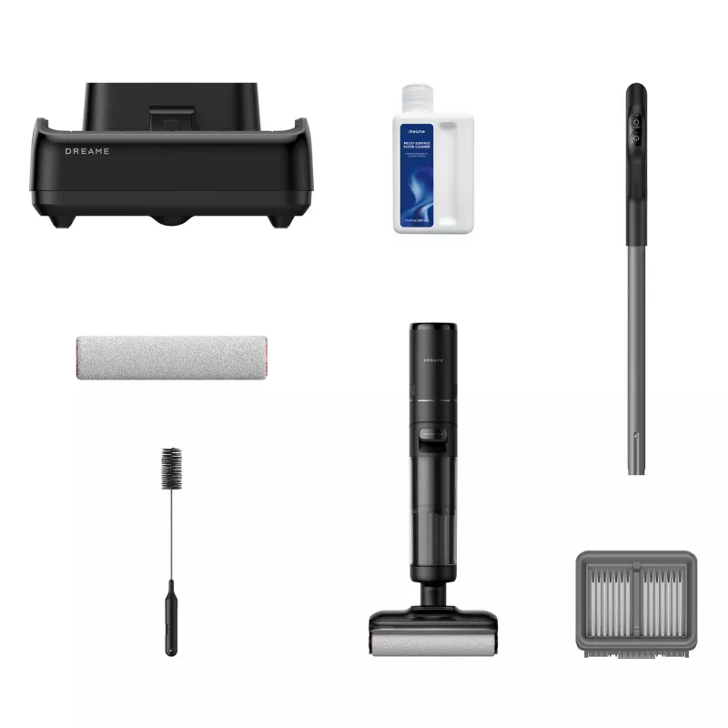 Dreame H12 Pro FlexReach, 2-in-1 šluotinis dulkių siurblys, Bekonteinis, Juodas, 0,78 L, 0,7 L, Stačiakampis