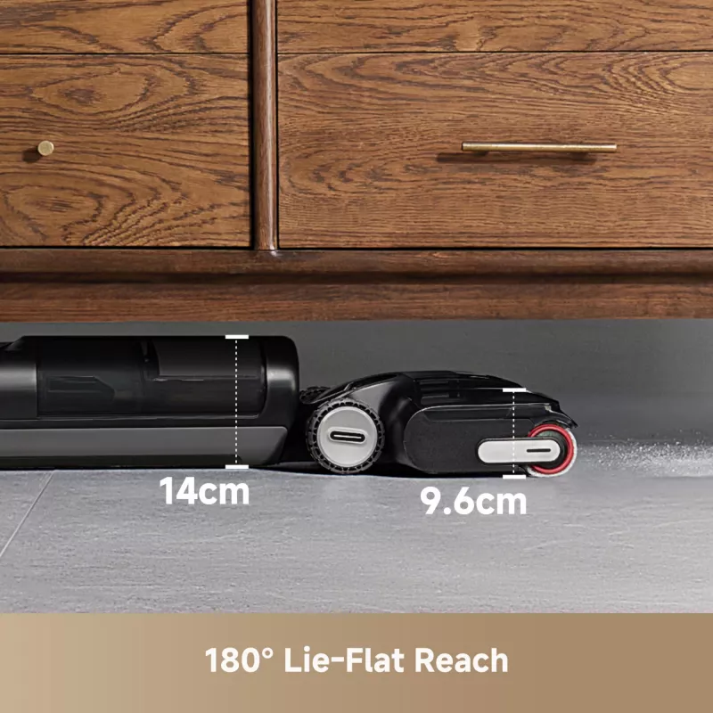 Dreame H12 Pro FlexReach, 2-in-1 šluotinis dulkių siurblys, Bekonteinis, Juodas, 0,78 L, 0,7 L, Stačiakampis