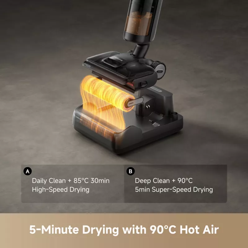Dreame H12 Pro FlexReach, 2-in-1 šluotinis dulkių siurblys, Bekonteinis, Juodas, 0,78 L, 0,7 L, Stačiakampis