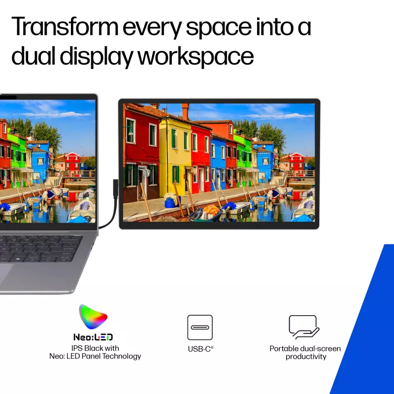 HP Series 5 Pro 14 colių WQXGA nešiojamas monitorius - 514pn
