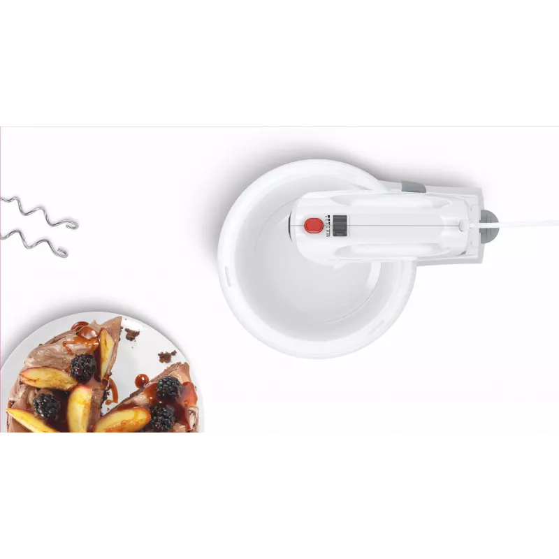 Bosch MFQ2600G rankinis maišytuvas su stovu ir dubeniu 375 W baltas