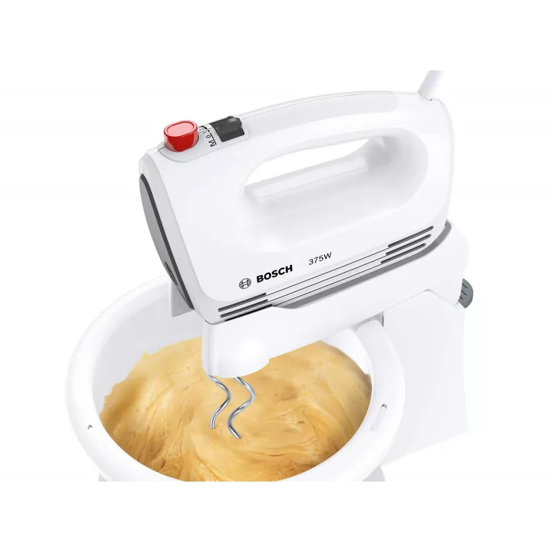 Bosch MFQ2600G rankinis maišytuvas su stovu ir dubeniu 375 W baltas