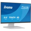 Monitorius IIYAMA ProLite T2252MSC-W2AG 21,4 col. (54,5 cm) Full HD 1920x1080 LCD liečiamasis, 5 ms, USB 3.2 šakotuvas, garsiakalbiai, VESA, baltas
