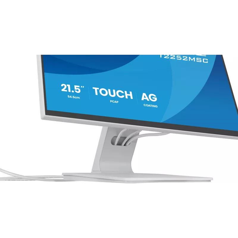 Monitorius IIYAMA ProLite T2252MSC-W2AG 21,4 col. (54,5 cm) Full HD 1920x1080 LCD liečiamasis, 5 ms, USB 3.2 šakotuvas, garsiakalbiai, VESA, baltas