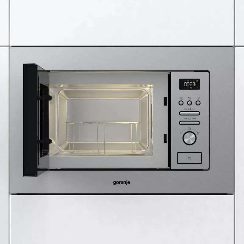 Gorenje BM201AG1X Įmontuojama grilio mikrobangų krosnelė 20 L 800 W Nerūdijantis plienas