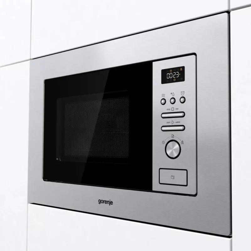 Gorenje BM201AG1X Įmontuojama grilio mikrobangų krosnelė 20 L 800 W Nerūdijantis plienas