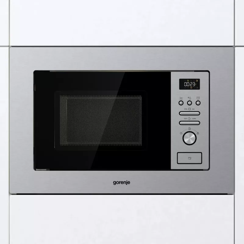 Gorenje BM201AG1X Įmontuojama grilio mikrobangų krosnelė 20 L 800 W Nerūdijantis plienas