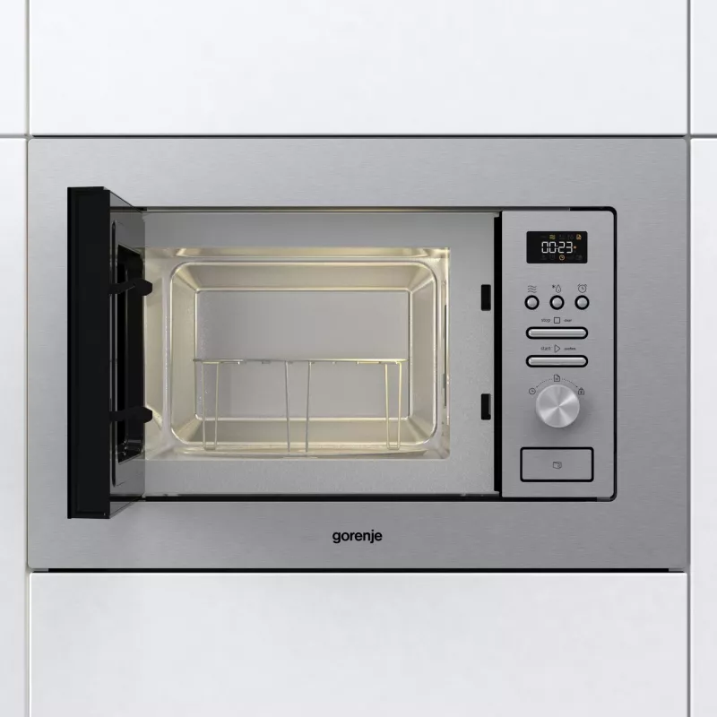 Gorenje BMI201AG1X Nerūdijančio plieno kombinuota mikrobangų krosnelė įmontuojama 20 L 800 W