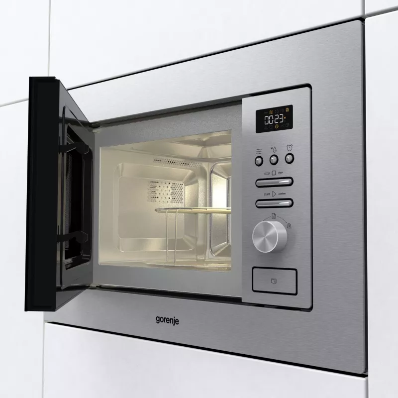 Gorenje BMI201AG1X Nerūdijančio plieno kombinuota mikrobangų krosnelė įmontuojama 20 L 800 W