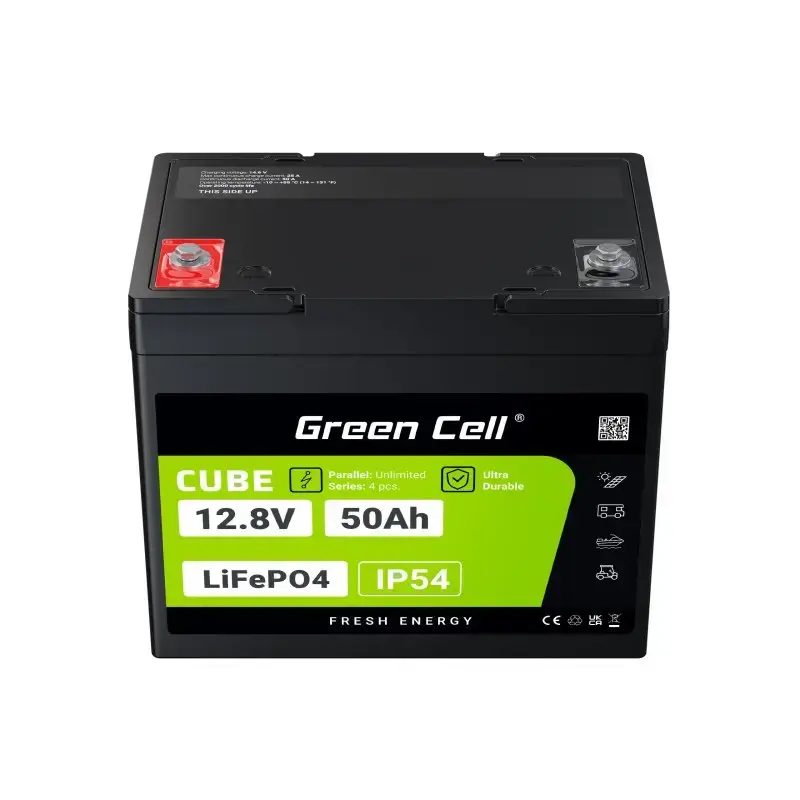 UPS baterija Green Cell LFPGC12V50AH LiFePO4 12V 50Ah 640Wh, 75A iškrova