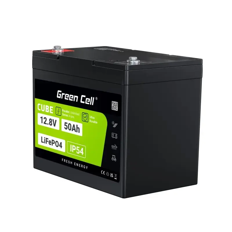 UPS baterija Green Cell LFPGC12V50AH LiFePO4 12V 50Ah 640Wh, 75A iškrova