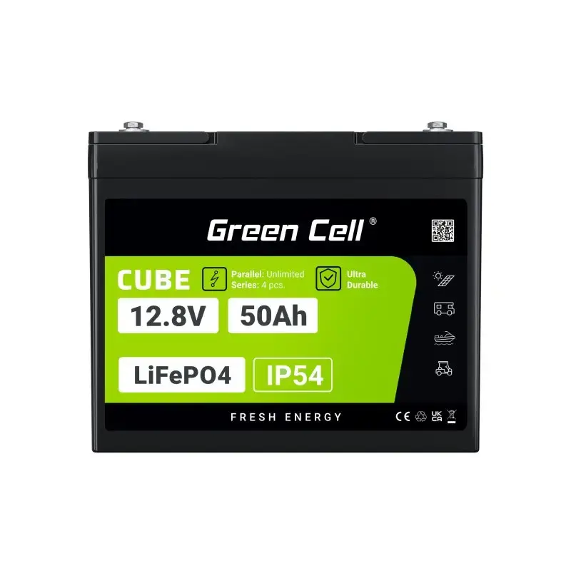 UPS baterija Green Cell LFPGC12V50AH LiFePO4 12V 50Ah 640Wh, 75A iškrova
