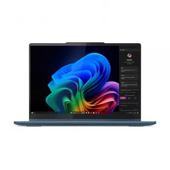 Nešiojamas kompiuteris 2-in-1 Lenovo Yoga 7 14 colių OLED Touch, Ryzen AI 5 340, 16 GB LPDDR5, 512 GB SSD, Radeon 840M, 70 Wh, Tidal Teal