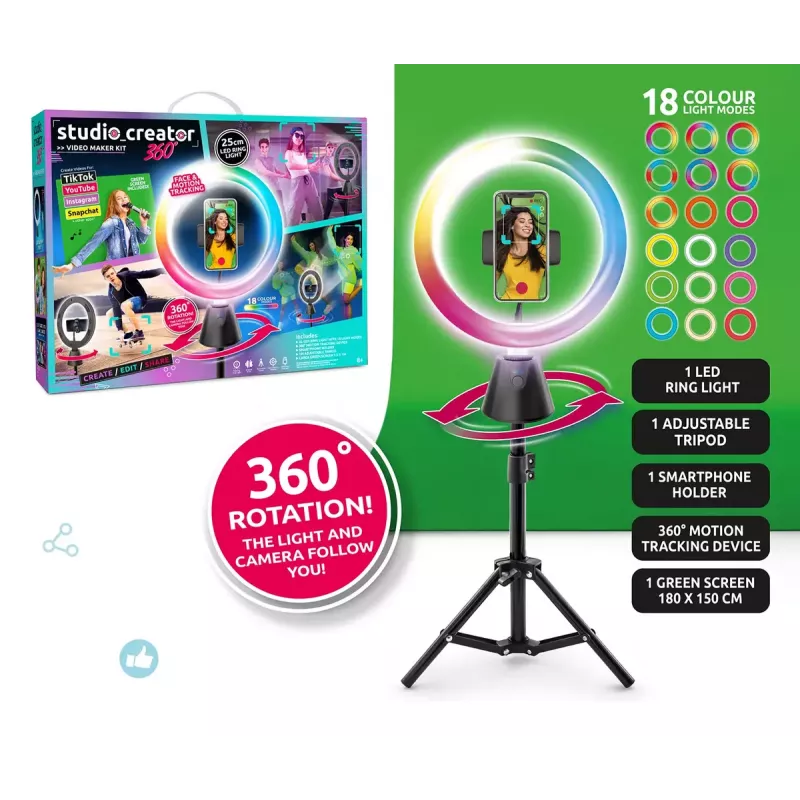 Sukamasis studijos rinkinys Canal Toys INF028CL 360 laipsnių – vaikų kūrybinis rinkinys