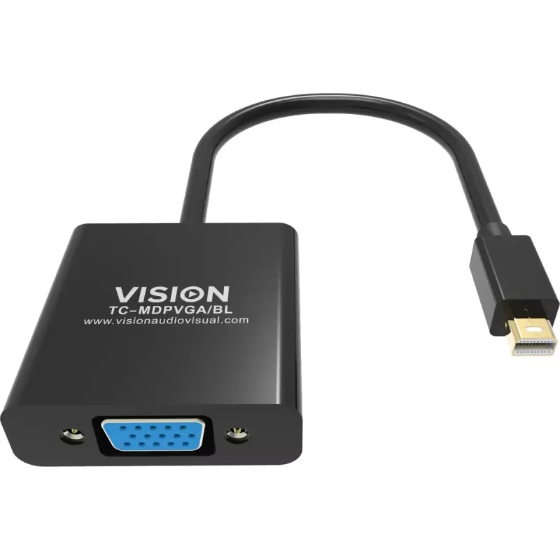 Vaizdo kabelio adapteris Mini DisplayPort VGA Vision TC-MDPVGA/BL