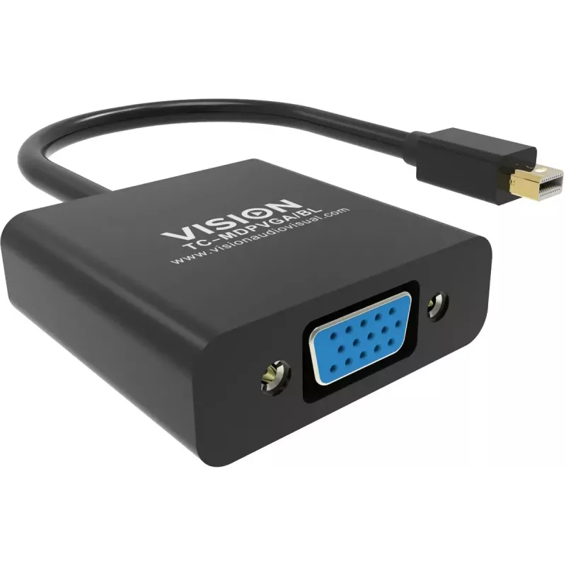 Vaizdo kabelio adapteris Mini DisplayPort VGA Vision TC-MDPVGA/BL