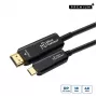 Microconnect USB3.1CHDMI10OP aktyvus optinis vaizdo kabelio adapteris 10 m USB Type-C – HDMI juodas