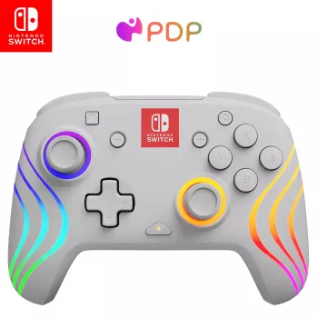 PDP Afterglow Wave White USB žaidimų pultas Analoginis / Skaitmeninis Nintendo Switch, Nintendo Switch Lite, Nintendo Switch OLED