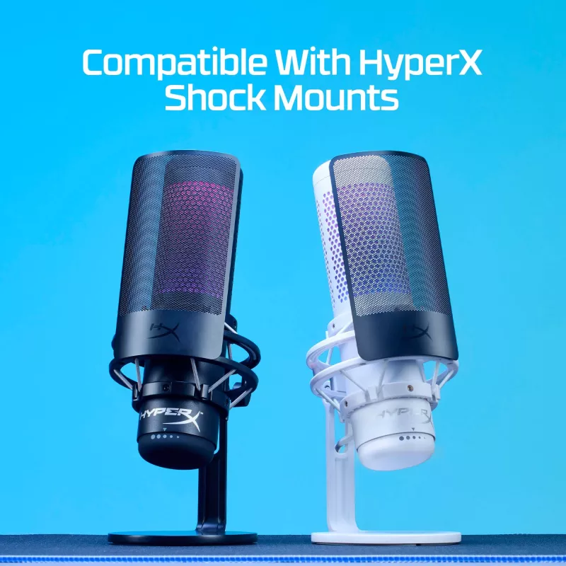 Žaidimų ausinės HyperX Shield 0 su RGB apšvietimu ir tvirta konstrukcija