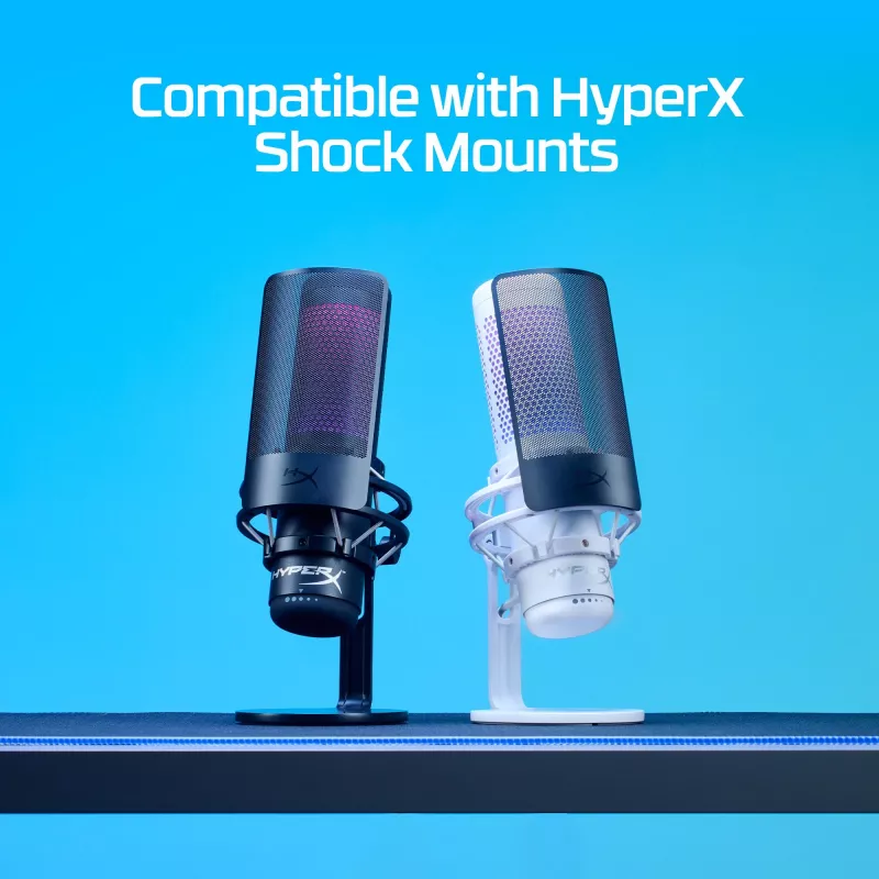 Žaidimų ausinės HyperX Shield 0 su RGB apšvietimu ir tvirta konstrukcija