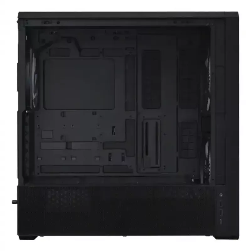 PC korpusas Lian Li Lancool 217 INF Midi Tower — Juodas, EATX/ATX/Micro-ATX/Mini-ITX, 2x120 mm priekyje, 1x140 mm gale, 1×3,5 colio + 8×2,5 colio, grūdintas stiklas
