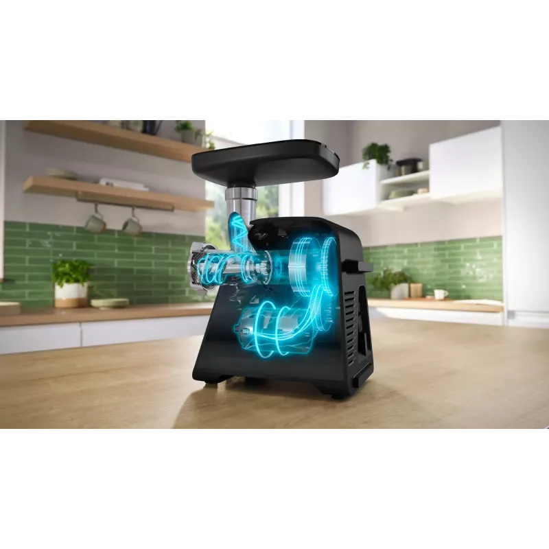 Bosch Serie 6 mėsmalė 2100 W, juoda, sidabrinė