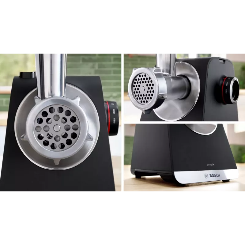 Bosch Serie 6 mėsmalė 2100 W, juoda, sidabrinė