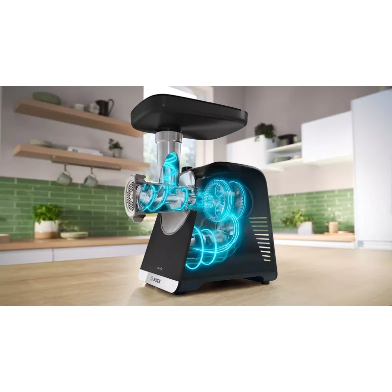 Bosch Serie 6 mėsmalė 2100 W, juoda, sidabrinė