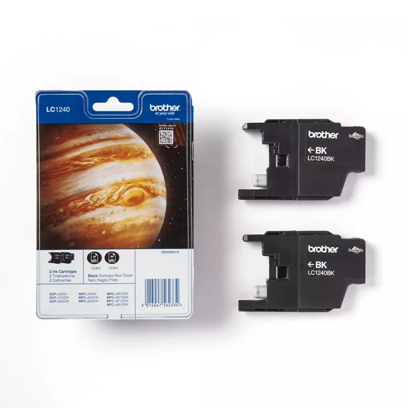 Brother LC1240BKBP2DR original rašalo kasetė 1 vnt Juoda