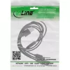 InLine USB 4in1 Y įkrovimo laidas, 1x USB-A kištukas į 4x USB-C kištukus, juodas 1m