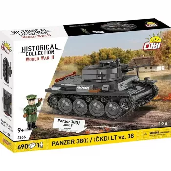 Konstruktorius Cobi Blocks Panzer 38 VZ.38 690 elementų – mastelio modelio rinkinys