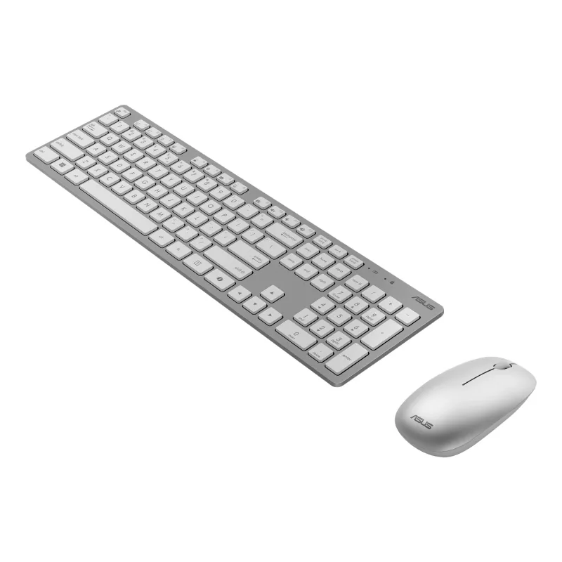 ASUS W5000 belaidis klaviatūros ir pelės rinkinys, RF belaidis, 2,4 GHz, balta
