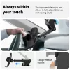 Crong Carclip laikiklis automobiliui ant prietaisų skydelio ir priekinio stiklo, pasyvus, išmaniesiems telefonams, juodas (anglies pluoštas)