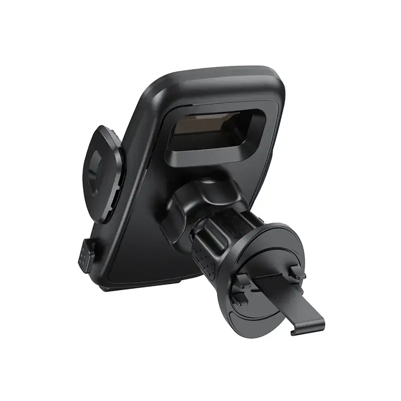 Crong Carclip Air Vent laikiklis telefonui į automobilio ventiliacijos groteles, juodos anglies spalvos
