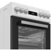 Whirlpool W5V5LCW Laisvai pastatoma viryklė Elektrinė Keraminė kaitlentė Juoda, Balta