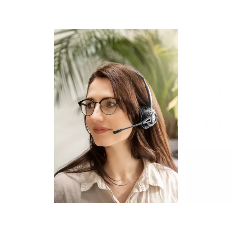 Sandberg Wireless Headset ANC+ENC belaidės ausinės, juodos
